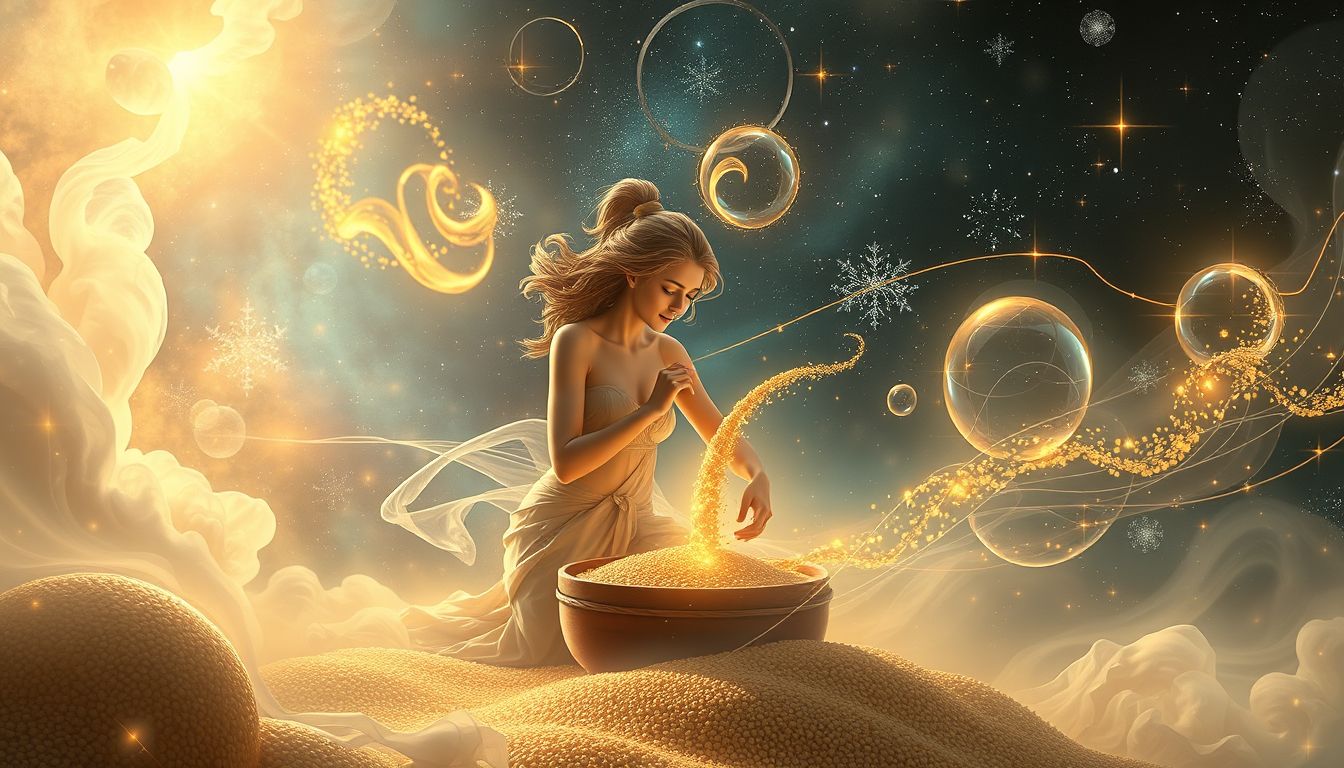 Eine Müllerin im Traum symbolisiert Veränderung und innere Transformation.