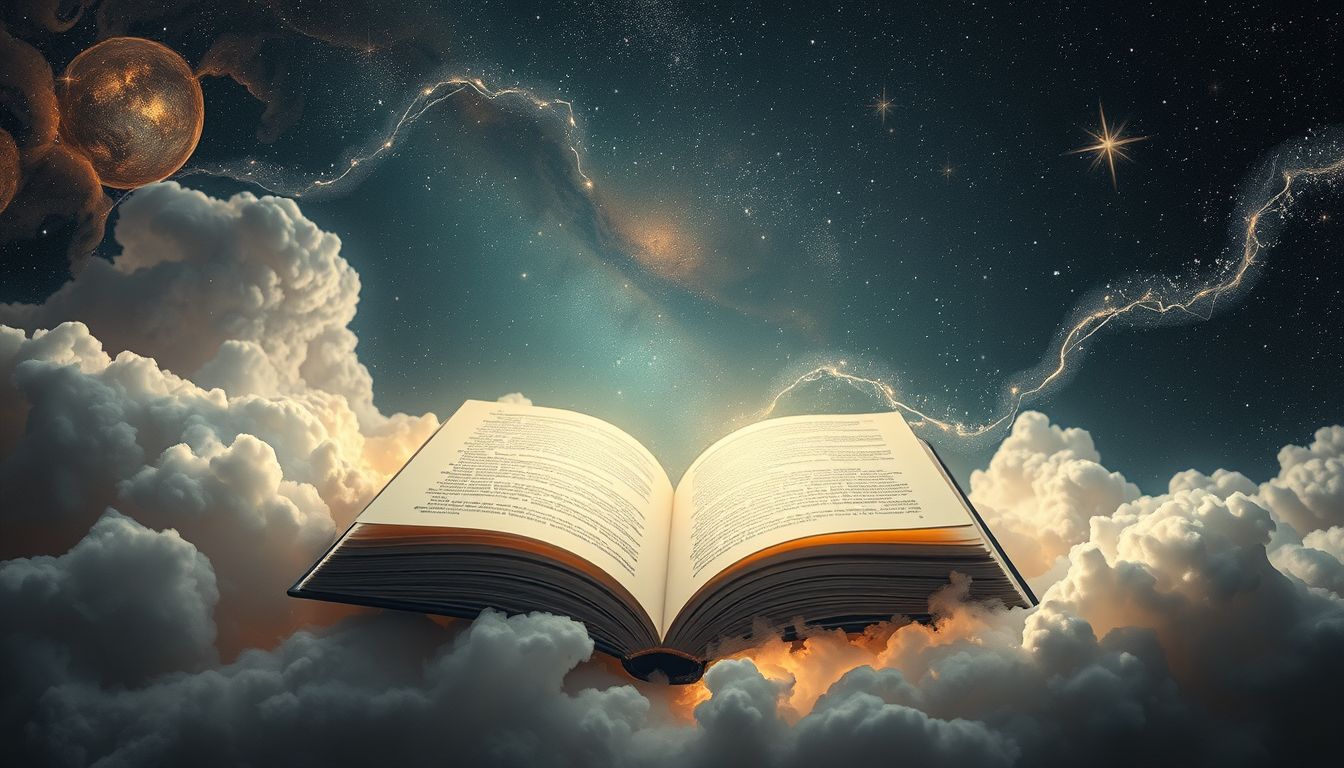 Ein leerer Thesaurus symbolisiert kreative Blockaden im Traum.