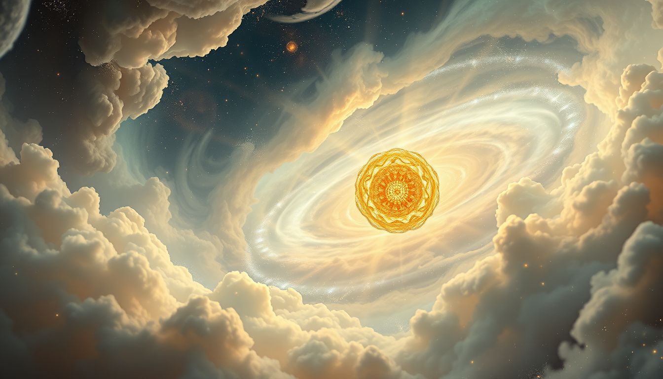 Eine goldene Nabe symbolisiert wertvolle Stabilität und inneren Reichtum.