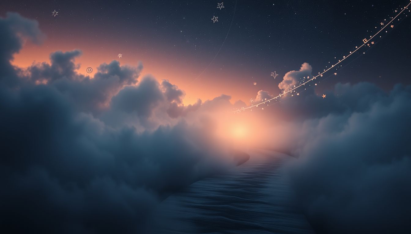 Eine Nebel-Promenade symbolisiert Unklarheit und neue Lebenswege.