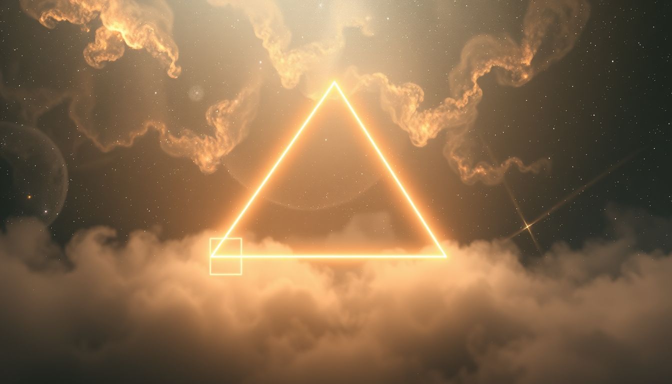 Der Satz des Pythagoras symbolisiert im Traum logisches Denken und Klarheit.