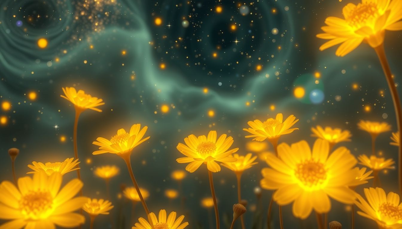 Traum 6: Dotterblumen im Garten symbolisieren neue Hoffnung und Wachstum.