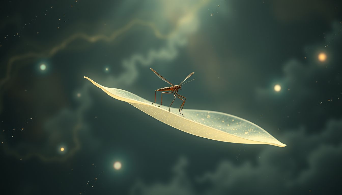 Eine Stabheuschrecke symbolisiert oft Transformation und innere Ruhe.