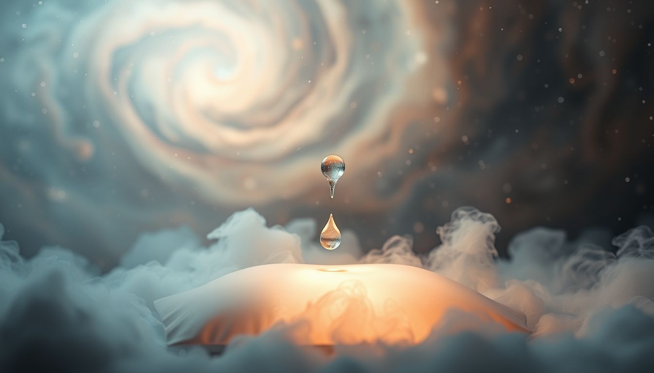 Speichel auf dem Kissen symbolisiert emotionale Nähe und Vertrauen im Traum.