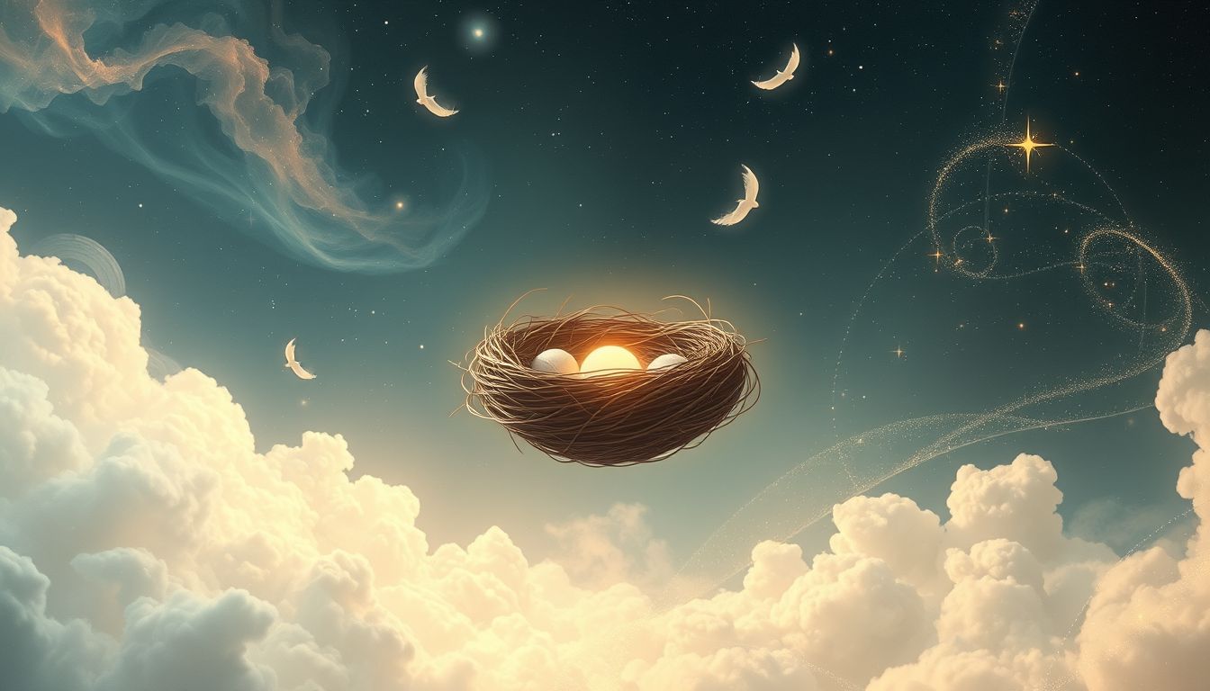 Ein offenes Nest im Traum symbolisiert Freiheit und neue Chancen.