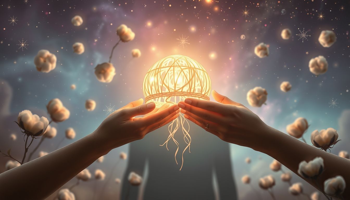 Das Schenken einer Baumwollmütze symbolisiert Fürsorge und Nähe.