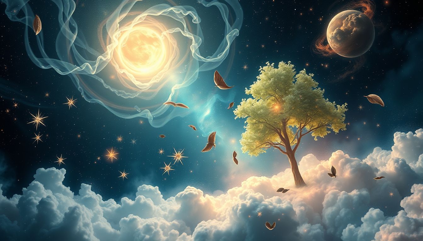 Der Traum von Verklärung symbolisiert Sehnsucht nach innerem Frieden.