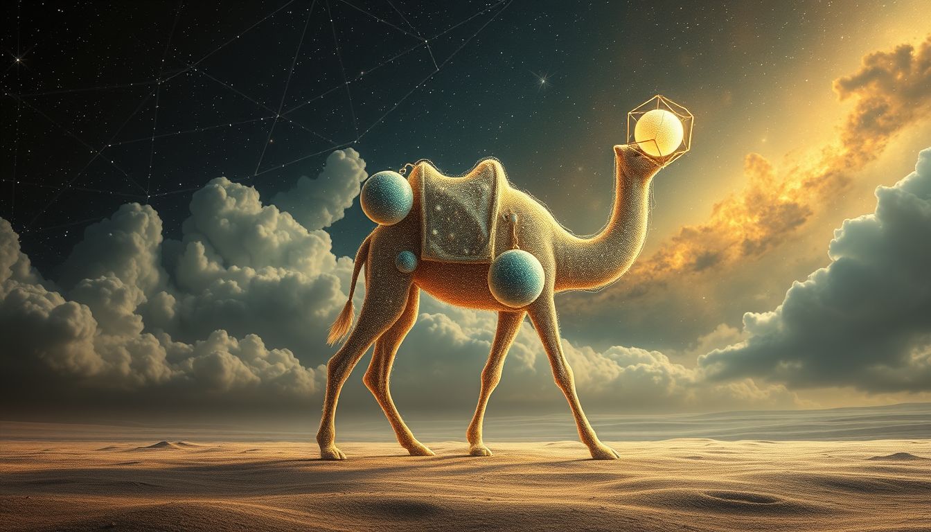 Ein Kamel im Traum symbolisiert oft Geduld und innere Stärke.