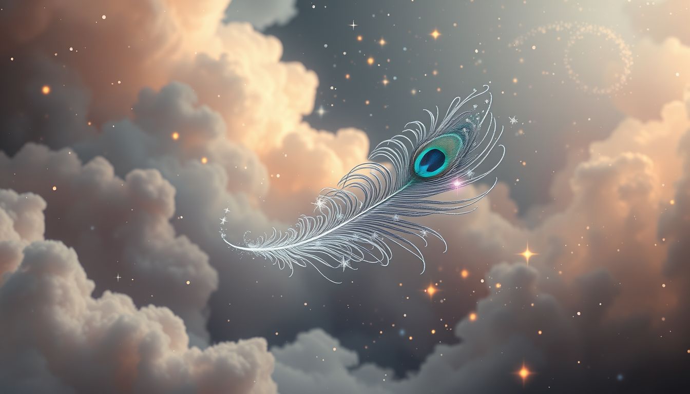 Der Verlust einer Pfauenfeder symbolisiert Verlust von Stolz und Ansehen.