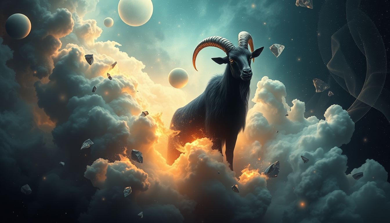 Eine schwarze Geiß symbolisiert oft unerwartete Herausforderungen im Traum.