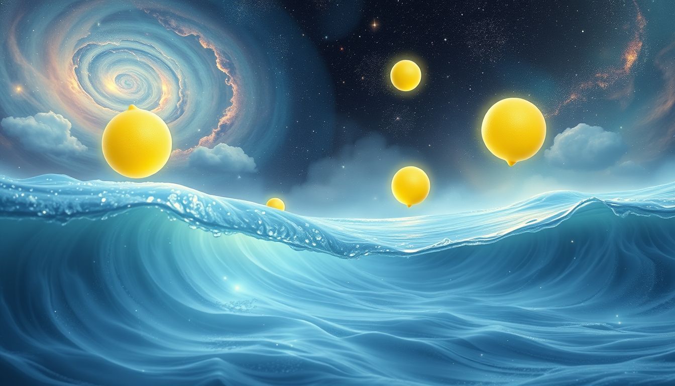 Zitronen im Meer symbolisieren emotionale Reinigung und innere Heilung.