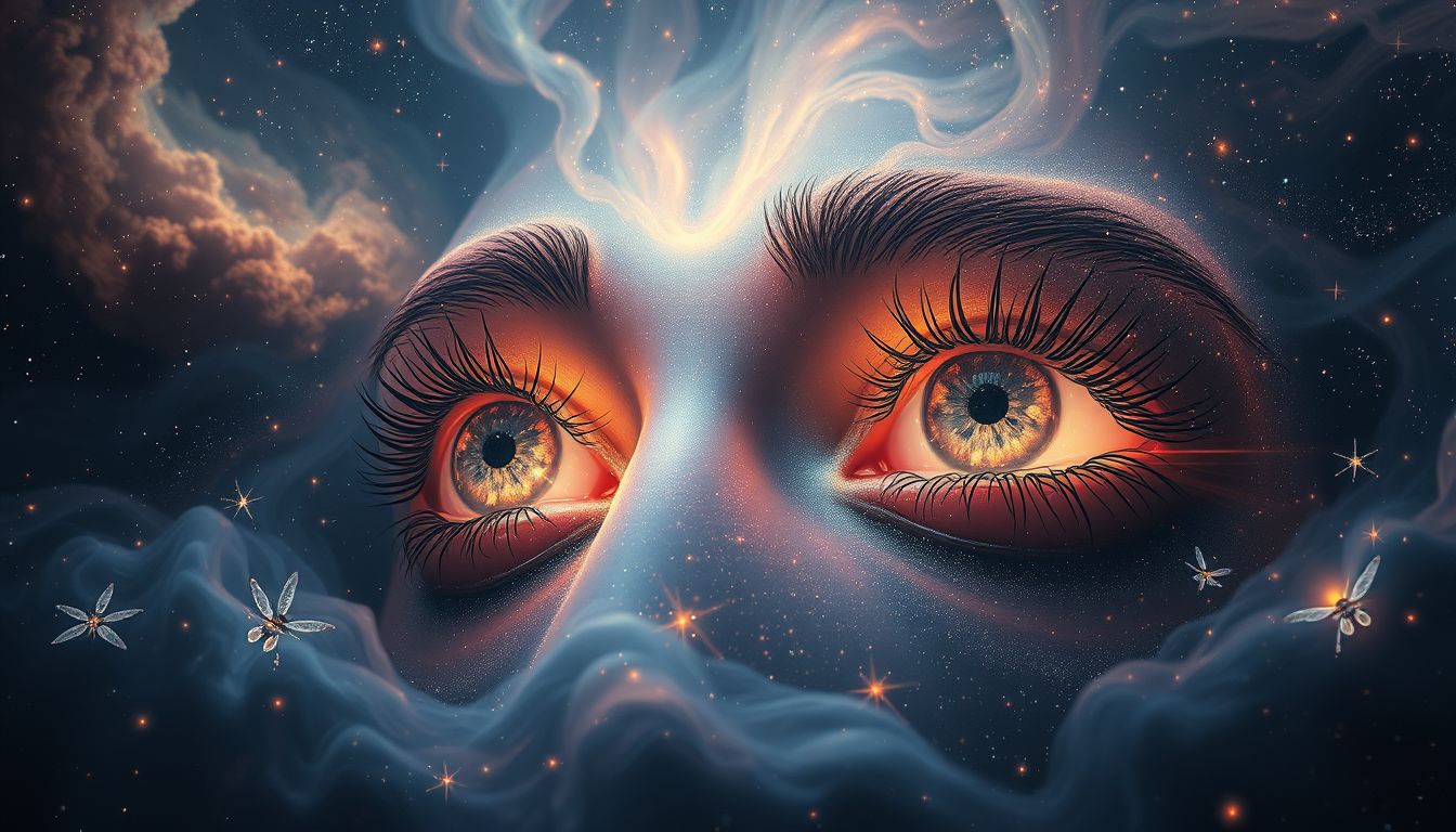 Träume von von Insekten befallenen Lidern symbolisieren Belastungen im Alltag.