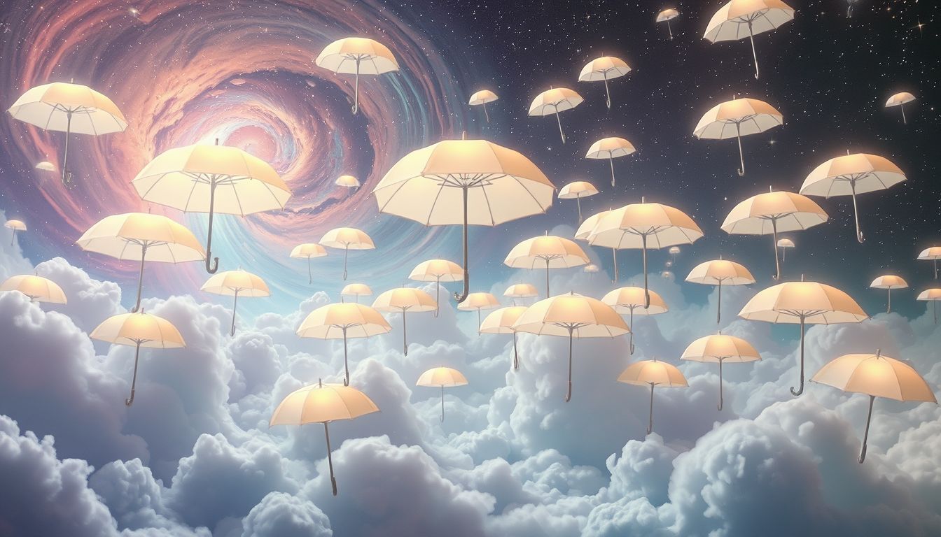 Viele Sonnenschirme symbolisieren Schutzbedürfnis und emotionale Abgrenzung.