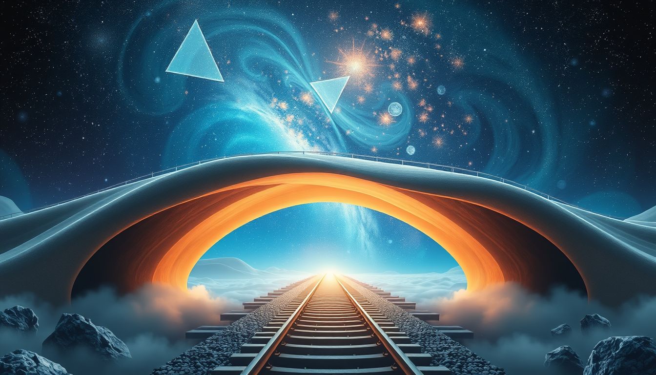 Weichen unter Brücken symbolisieren verborgene Lebensentscheidungen und Hindernisse.