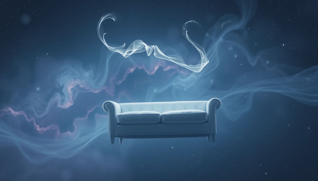 Weinen auf dem Sofa symbolisiert tiefe emotionale Verarbeitung und Trauer.