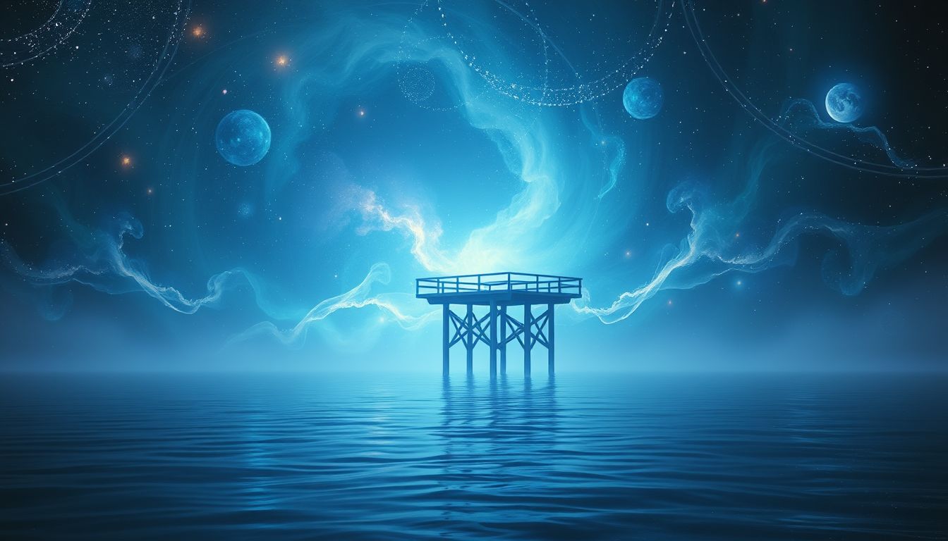 Ein verlassenes Dock symbolisiert oft innere Einsamkeit und Losgelöstheit.