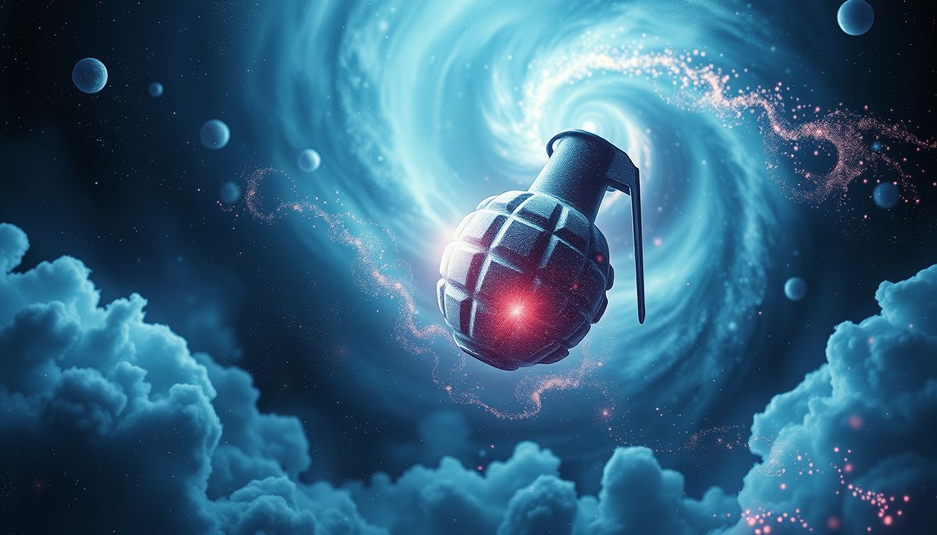 Eine Granate symbolisiert im Traum oft plötzliche Veränderung.