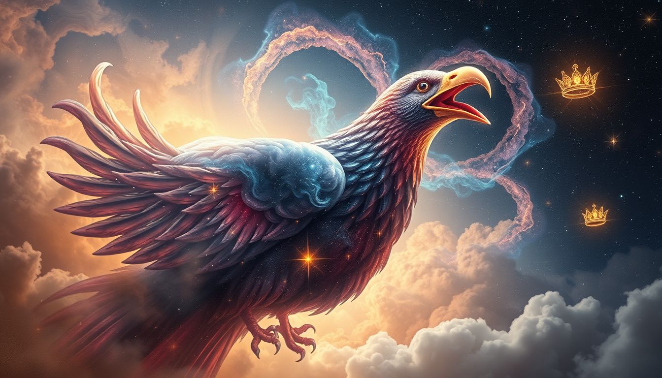 Das 10. Krächzen symbolisiert oft Übertreibung und Angeberei im Traum.