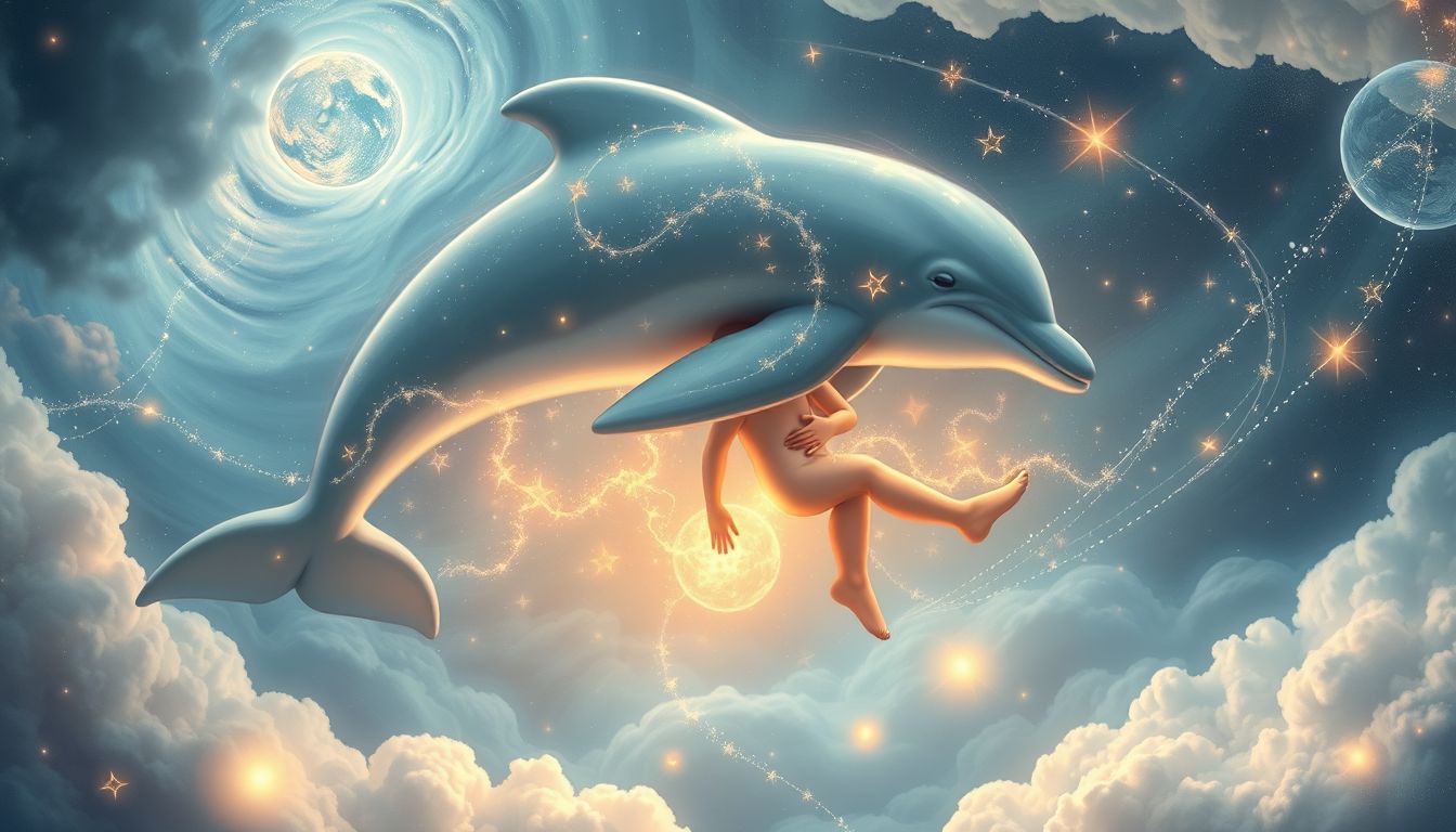 Ein Delfin im Traum symbolisiert bedingungslose Liebe und Akzeptanz.