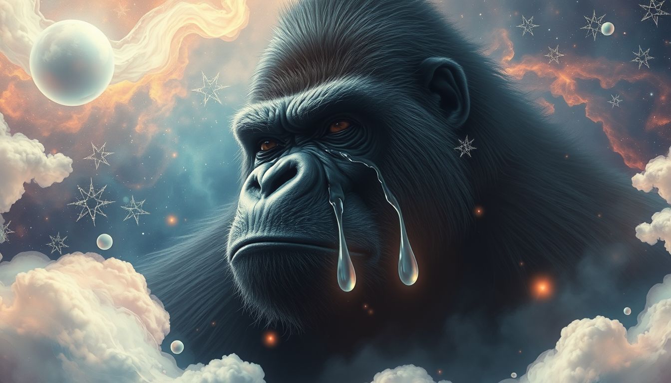 Träume vom weinenden Gorilla symbolisieren verborgene emotionale Konflikte.