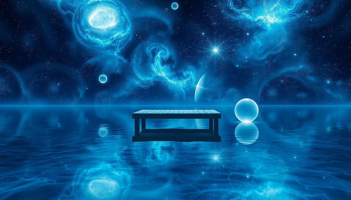 Ein klarer Dock symbolisiert innere Klarheit und bewusstes Erwachen.