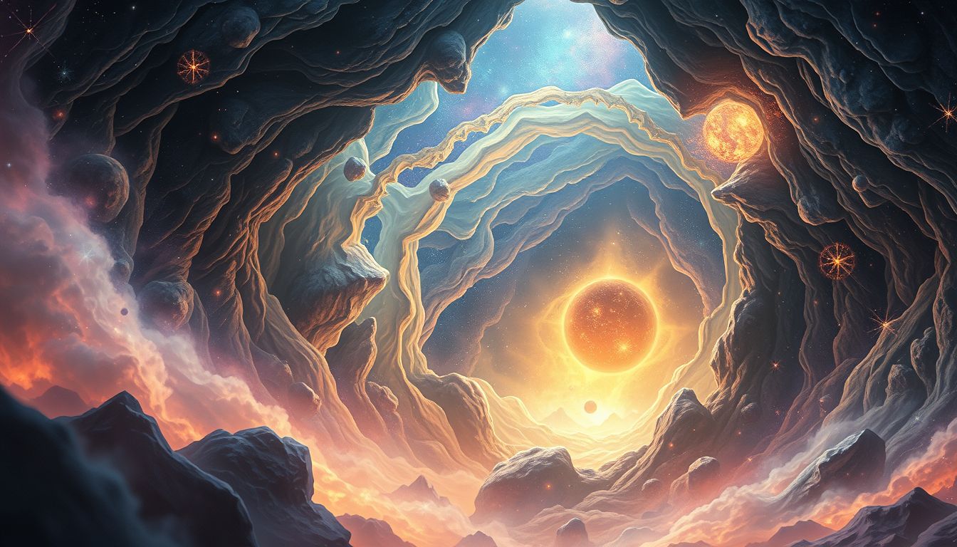 Der Schatz in der Höhle symbolisiert verborgene innere Stärke und Weisheit.