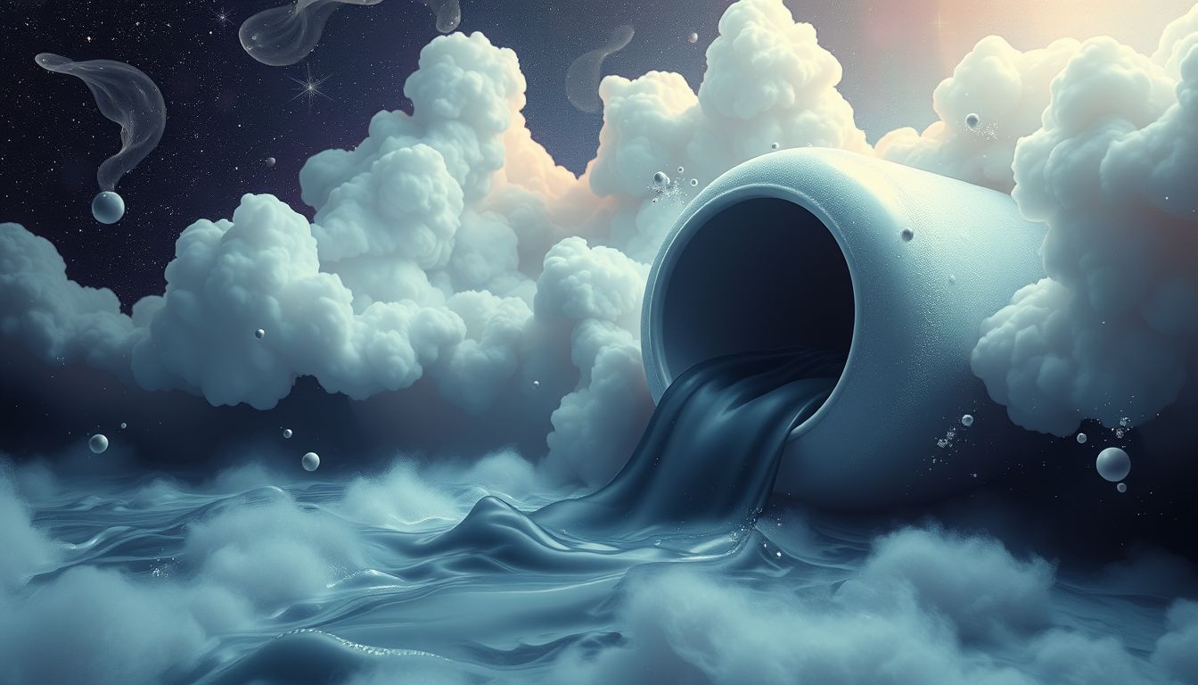 Schmutziges Wasser symbolisiert im Traum innere Verunreinigungen und Sorgen.