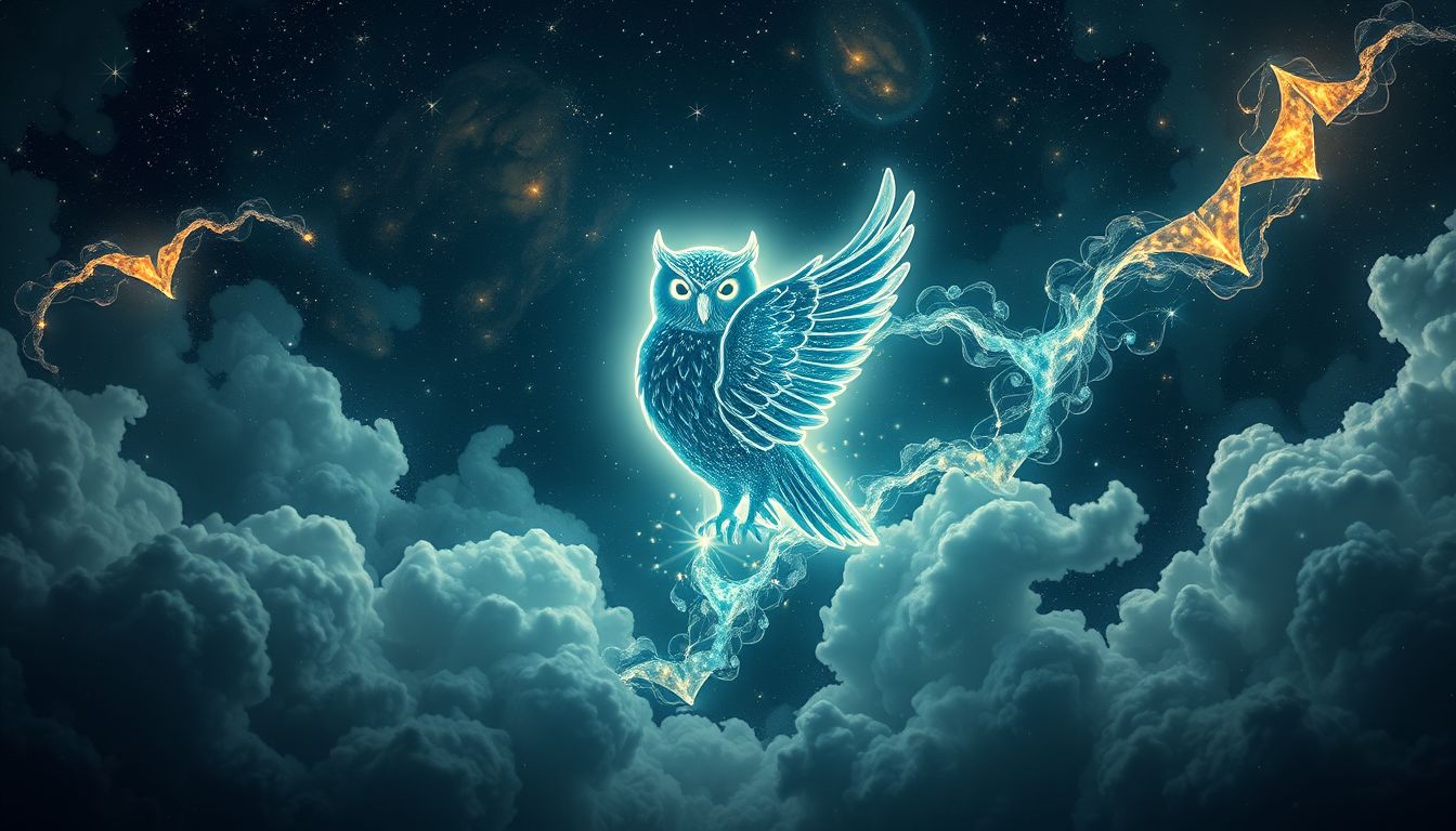 Eine Eule symbolisiert Weisheit und verborgene Erkenntnisse im Traum.