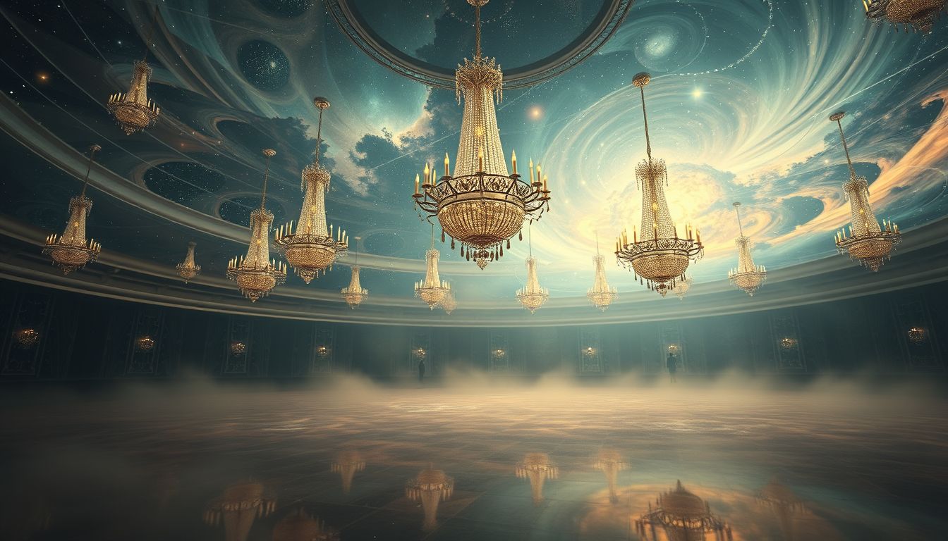 Ein leerer Ballsaal symbolisiert oft tief empfundene Einsamkeit und Isolation.
