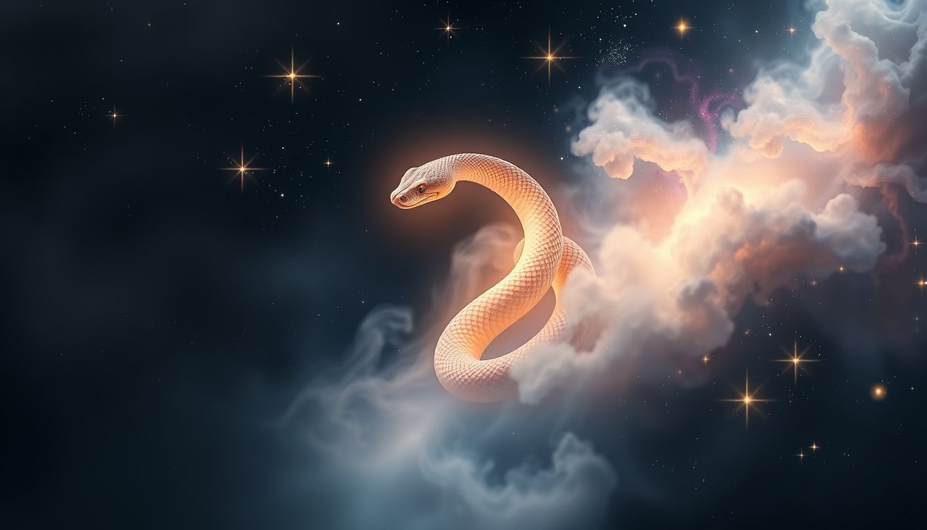 Eine friedliche Natter symbolisiert oft innere Ruhe und Heilung.