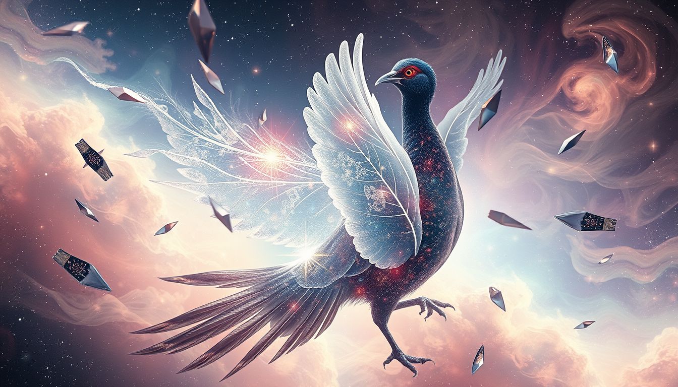 Das Krächzen eines Fasans symbolisiert oberflächliche Schönheit und Ablenkung.