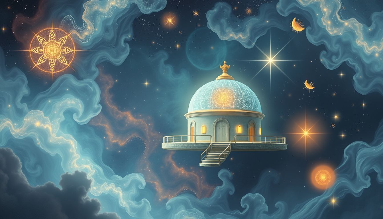 Die Kuppel als Observatorium symbolisiert den Blick in neue Welten.