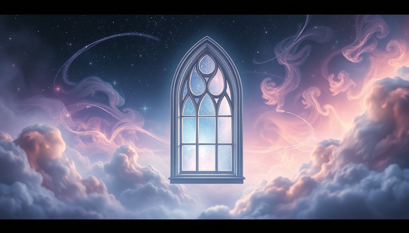 Ein Fenster in einer Kapelle symbolisiert spirituelle Klarheit und Hoffnung.