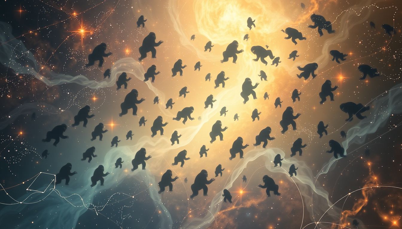 Gorillaträume symbolisieren oft innere Stärke und unbewusste Ängste.