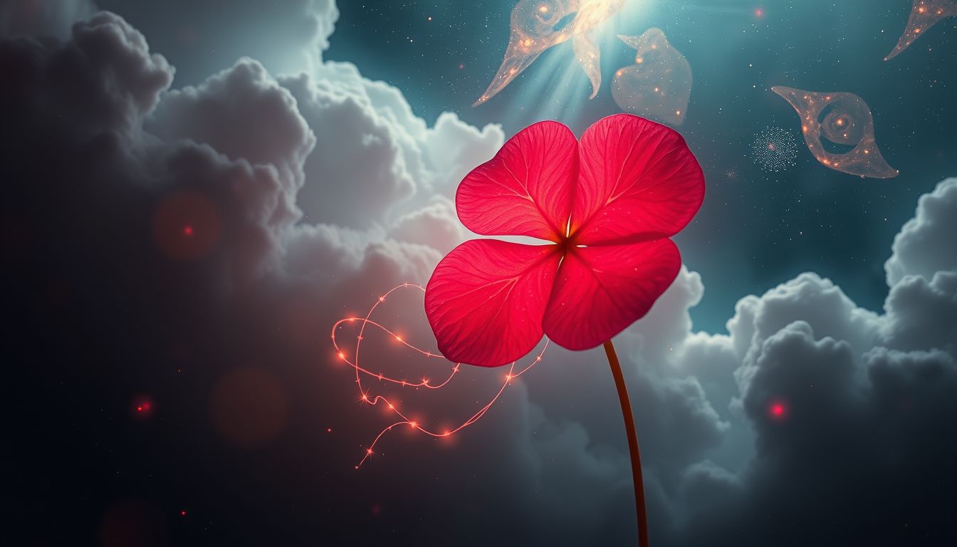 Der rote Klee symbolisiert im Traum oft leidenschaftliche Kommunikation.