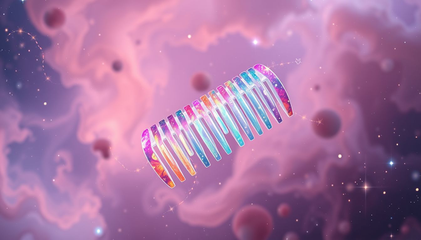 Ein Staubkamm in ungewöhnlicher Farbe symbolisiert kreative Problemlösung.