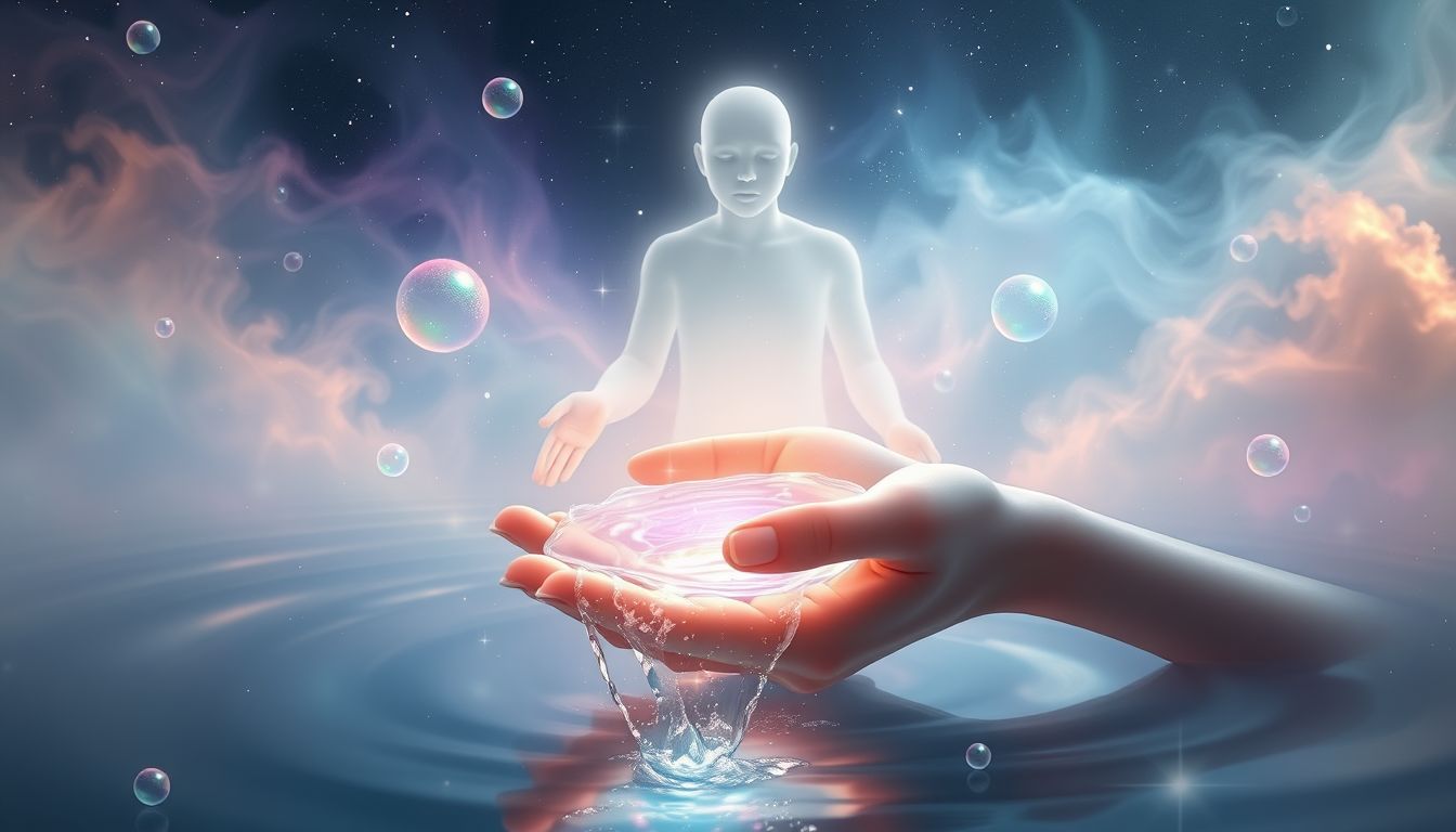 Das Trinken aus Heilquellen symbolisiert Heilung und innere Erneuerung.