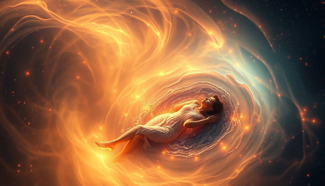 Im warmen Wasser schwimmen symbolisiert emotionale Geborgenheit und Sicherheit.