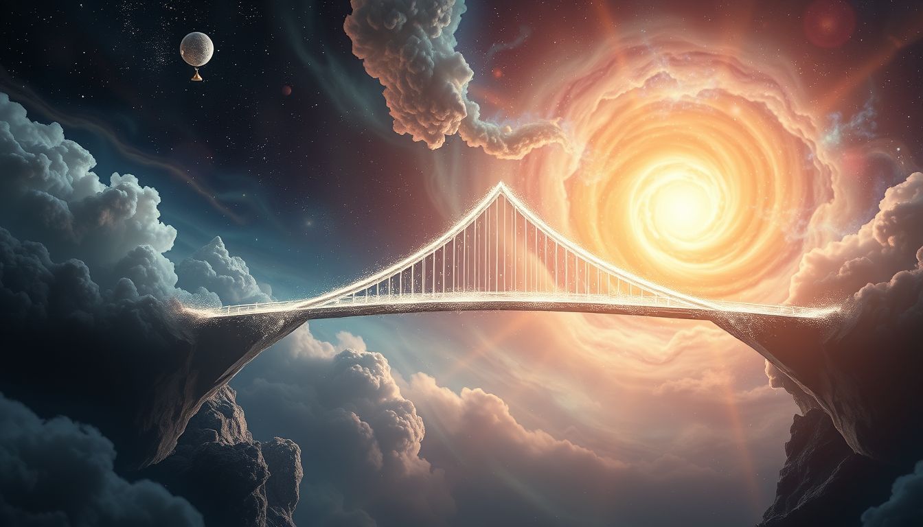 Ein schnell schließende Zugbrücke symbolisiert verpasste Chancen im Leben.