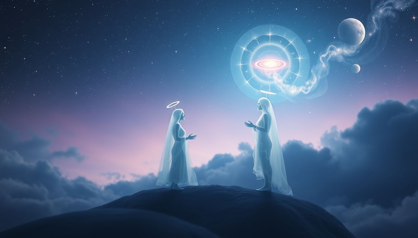 Ein Gespräch mit Kirchenbeamten im Traum symbolisiert spirituelle Führung.