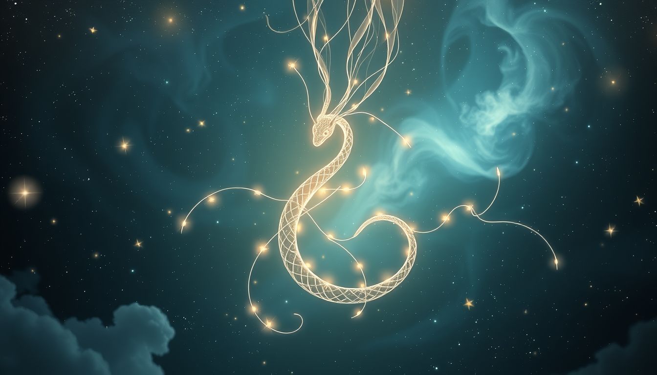 Eine gefangene Natter symbolisiert Kontrolle über versteckte Ängste.