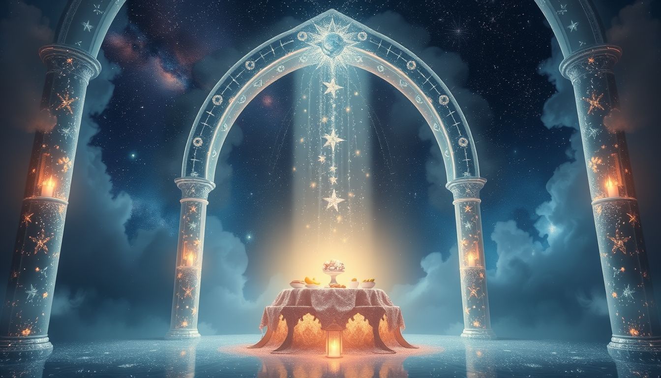 Ein Speiseopfer im Traum symbolisiert spirituelle Hingabe und Reinigung.