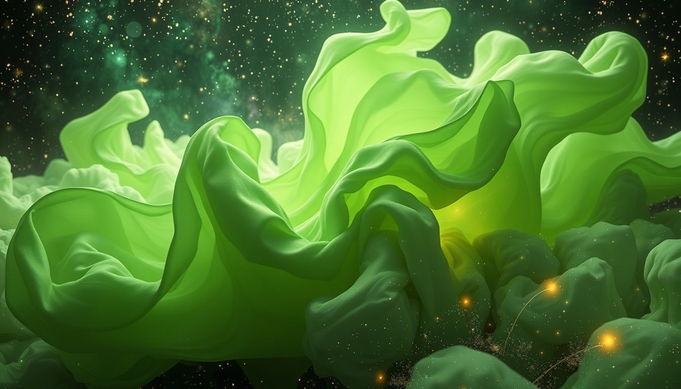 Grüner Kattun im Traum symbolisiert Hoffnung und Neuanfang.