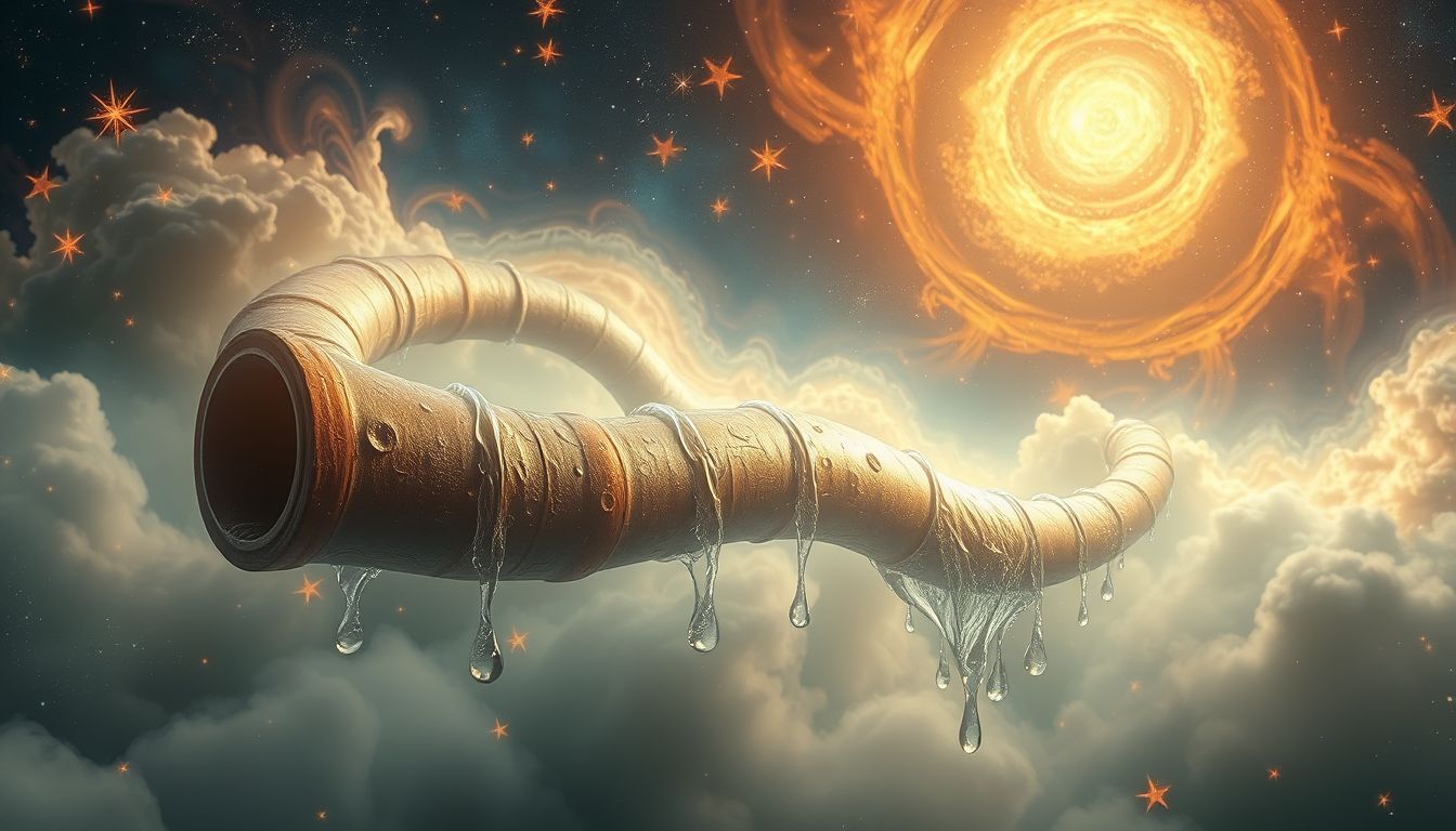 Ein alter Wasserleitungs-Traum symbolisiert oft Vergangenheitsbewältigung und Heilung.