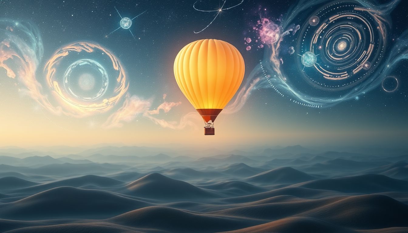Ein Ballonflug im Traum symbolisiert Freiheit und neue Perspektiven.