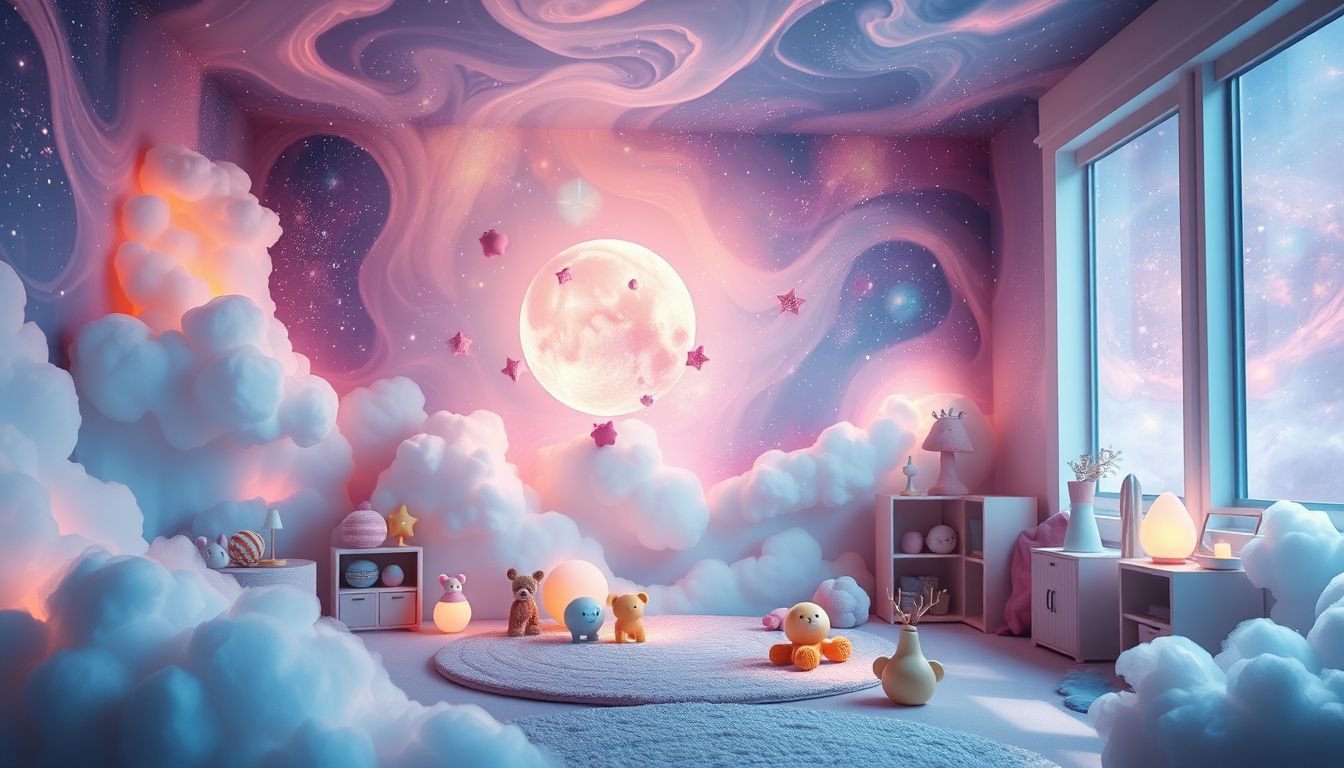 Ein Spielzeugreiches Kinderzimmer symbolisiert kreative Entfaltung und Unbekümmertheit.