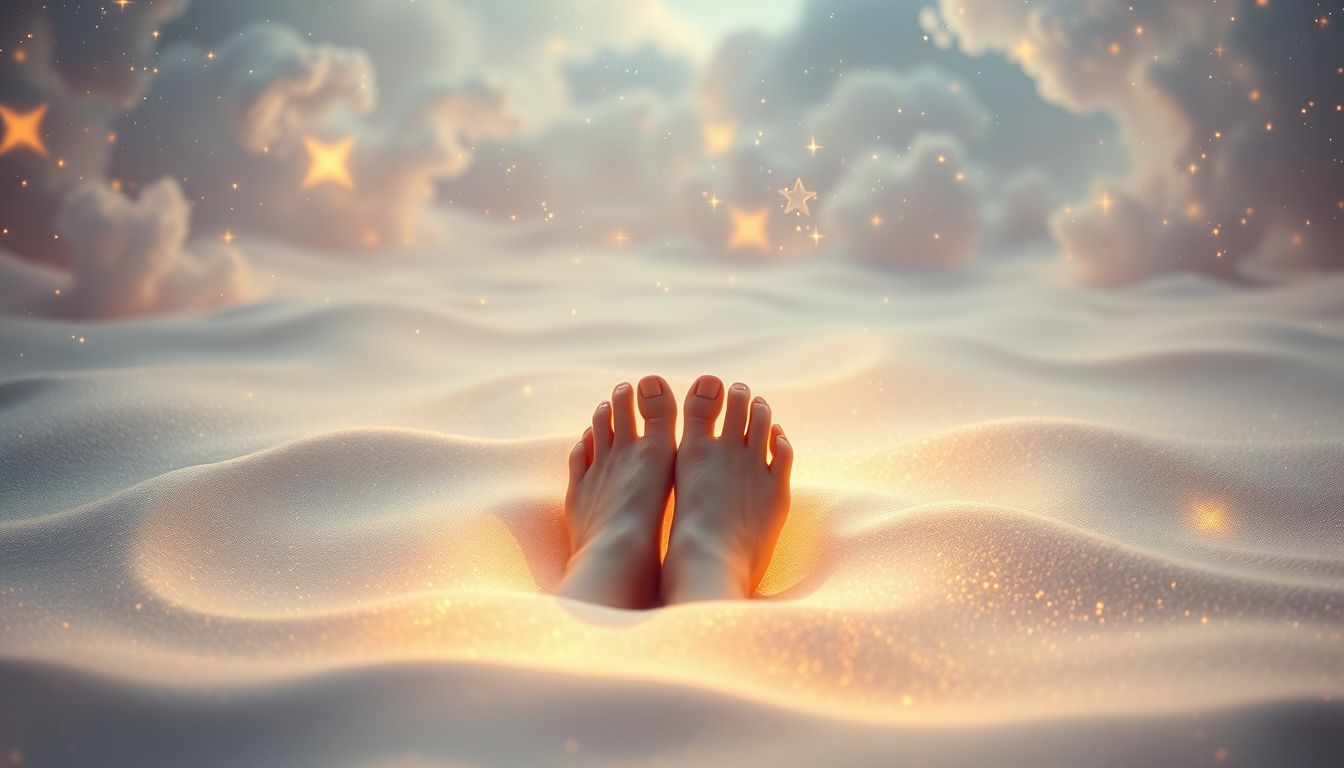 Barfuß im Sand fördert natürliche Erdung und geistige Klarheit.