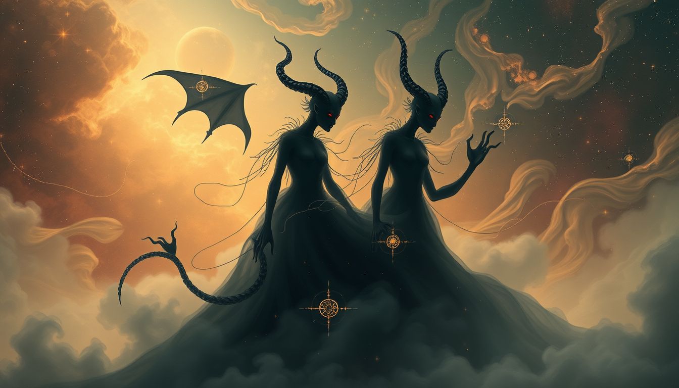 Dämonen symbolisieren oft unterdrückte Ängste und innere Konflikte.