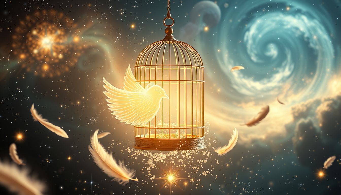 Den Vogelbauer reinigen symbolisiert das Bedürfnis nach innerer Klarheit.