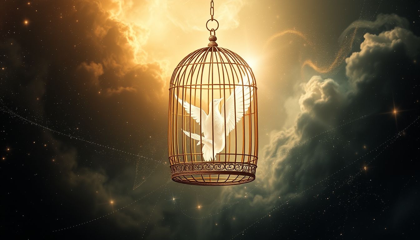 Der Metall-Vogelbauer symbolisiert Schutz und innere Stärke im Traum.